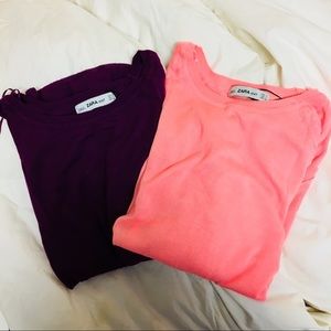 2 Zara Basic Knit Tops